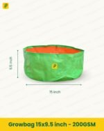 Growbag 15x9.5 inch - 200GSM